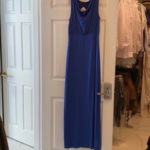 Royal blue formal maxi dress